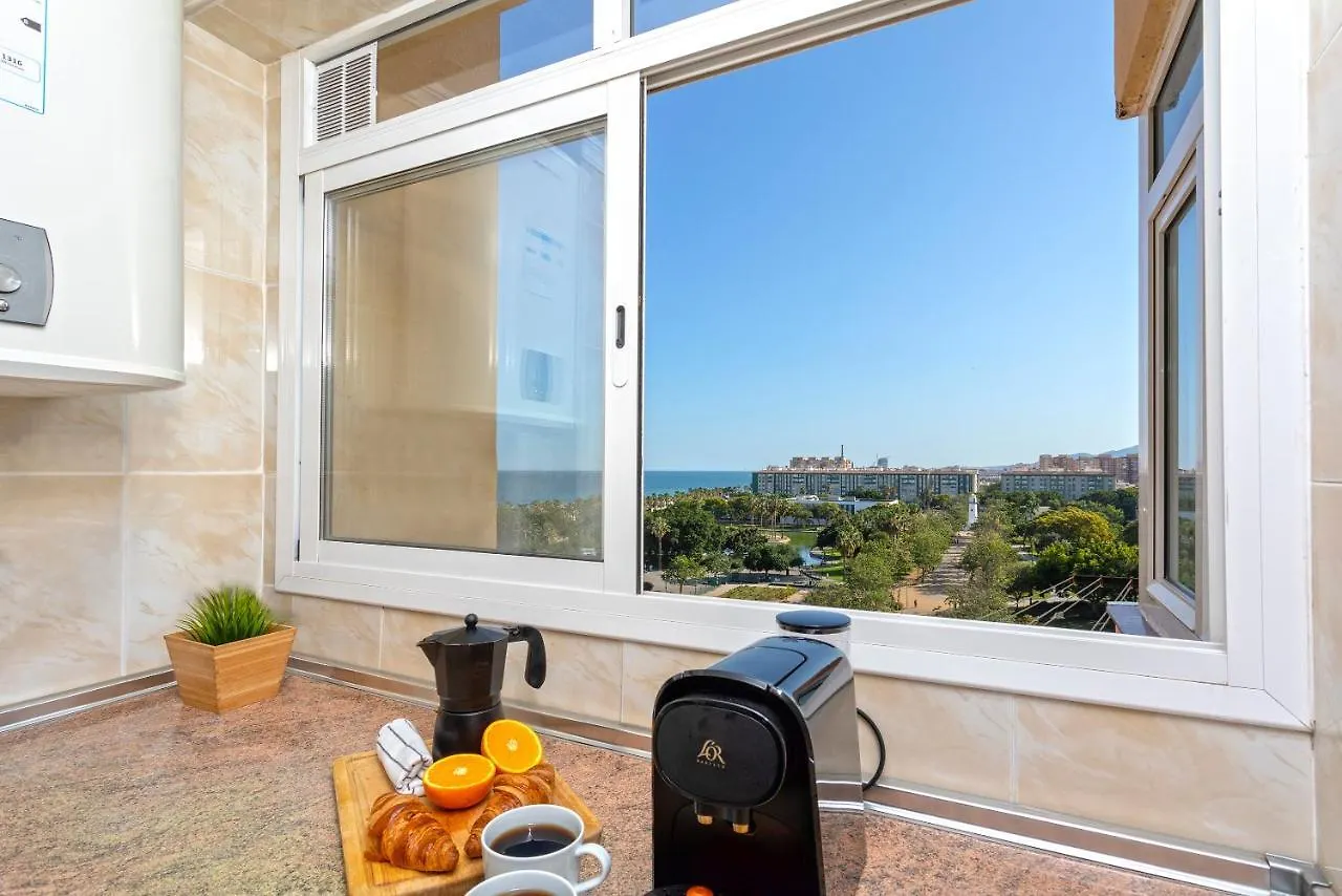 City Center And Next To The Beach 3 Bedrooms Málaga Lägenhet